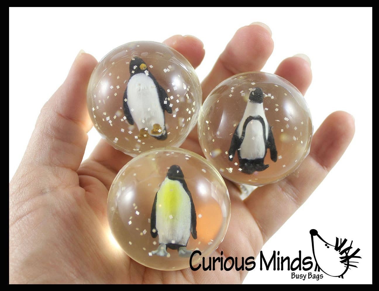 Large Penguin Bouncy Balls Three Pesky Penguins